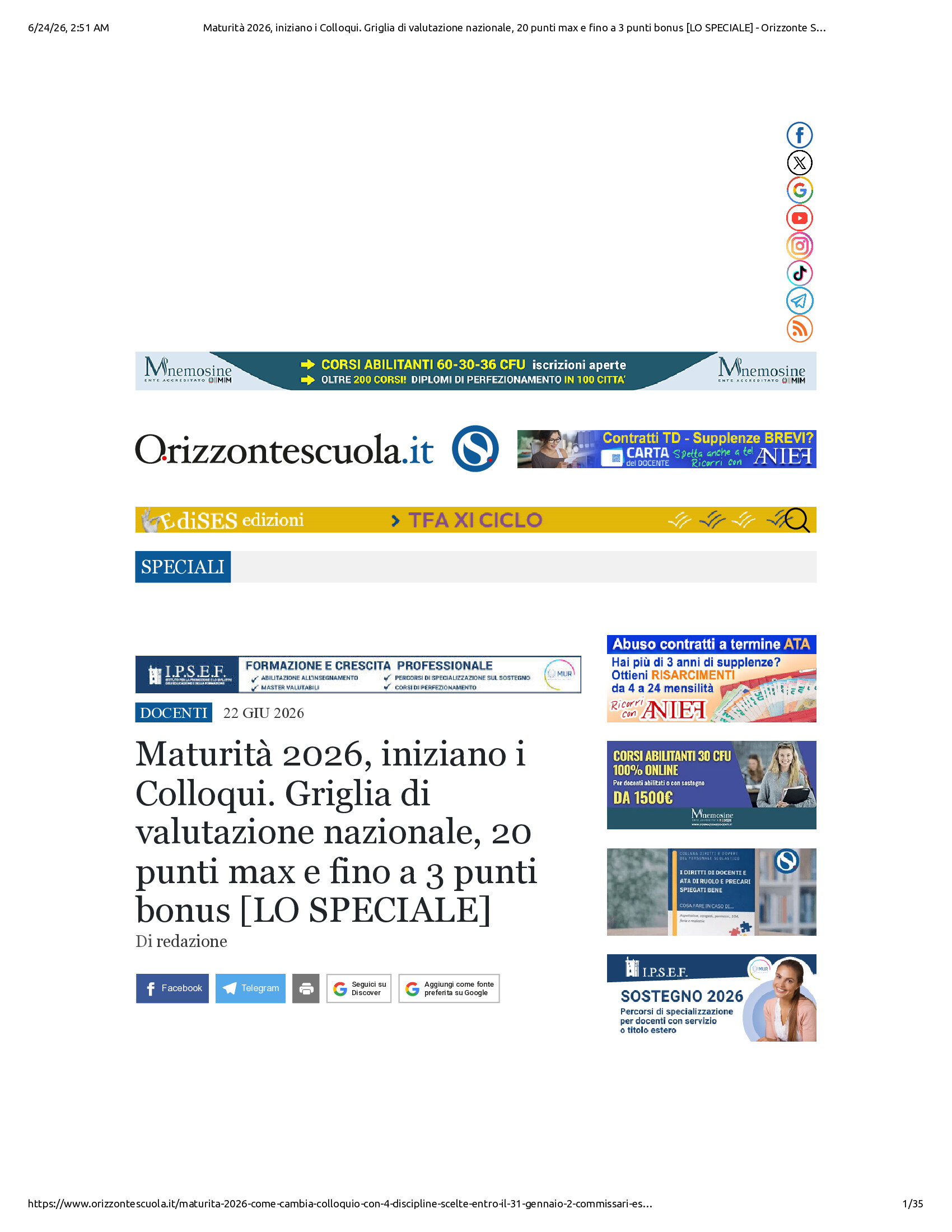 Native browser print preview