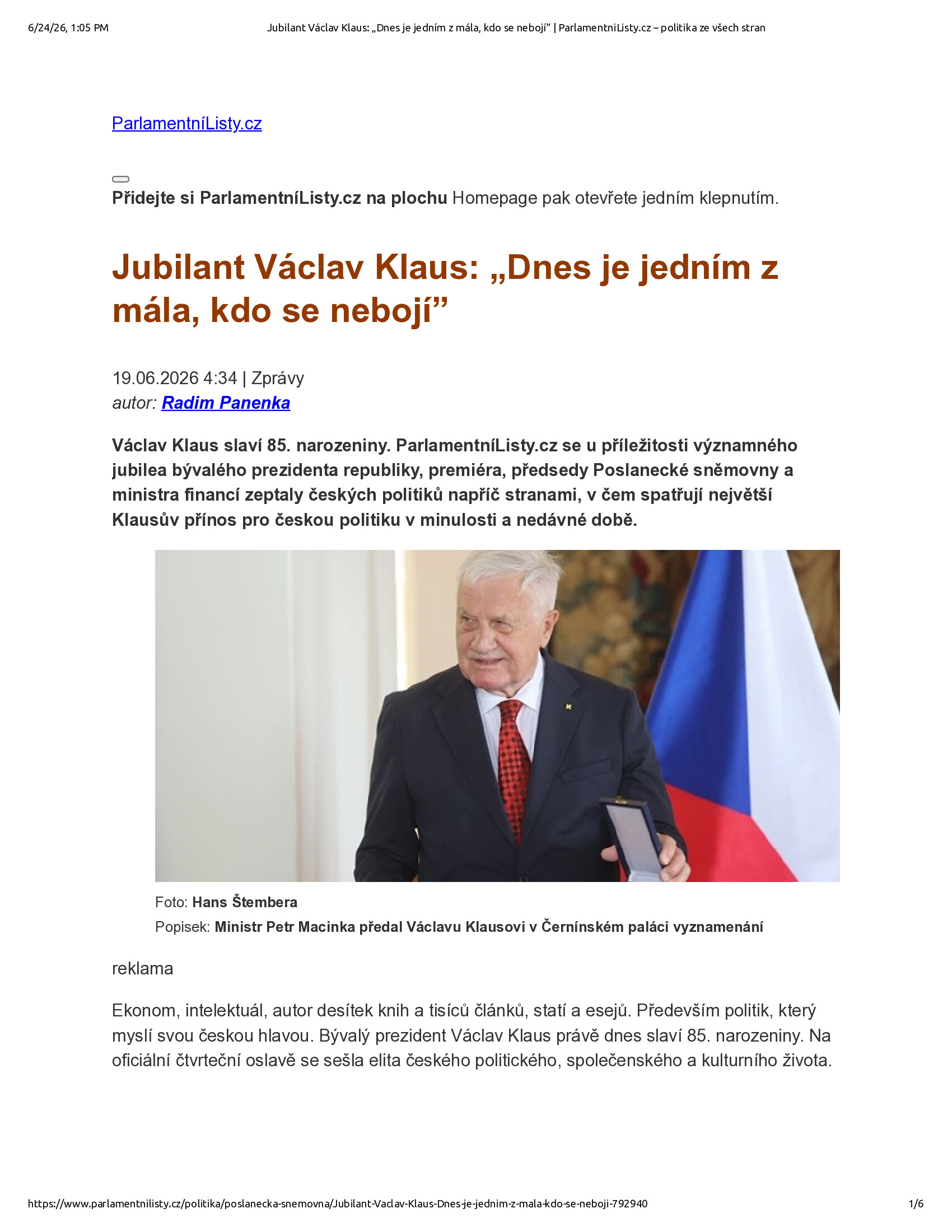 Native browser print preview