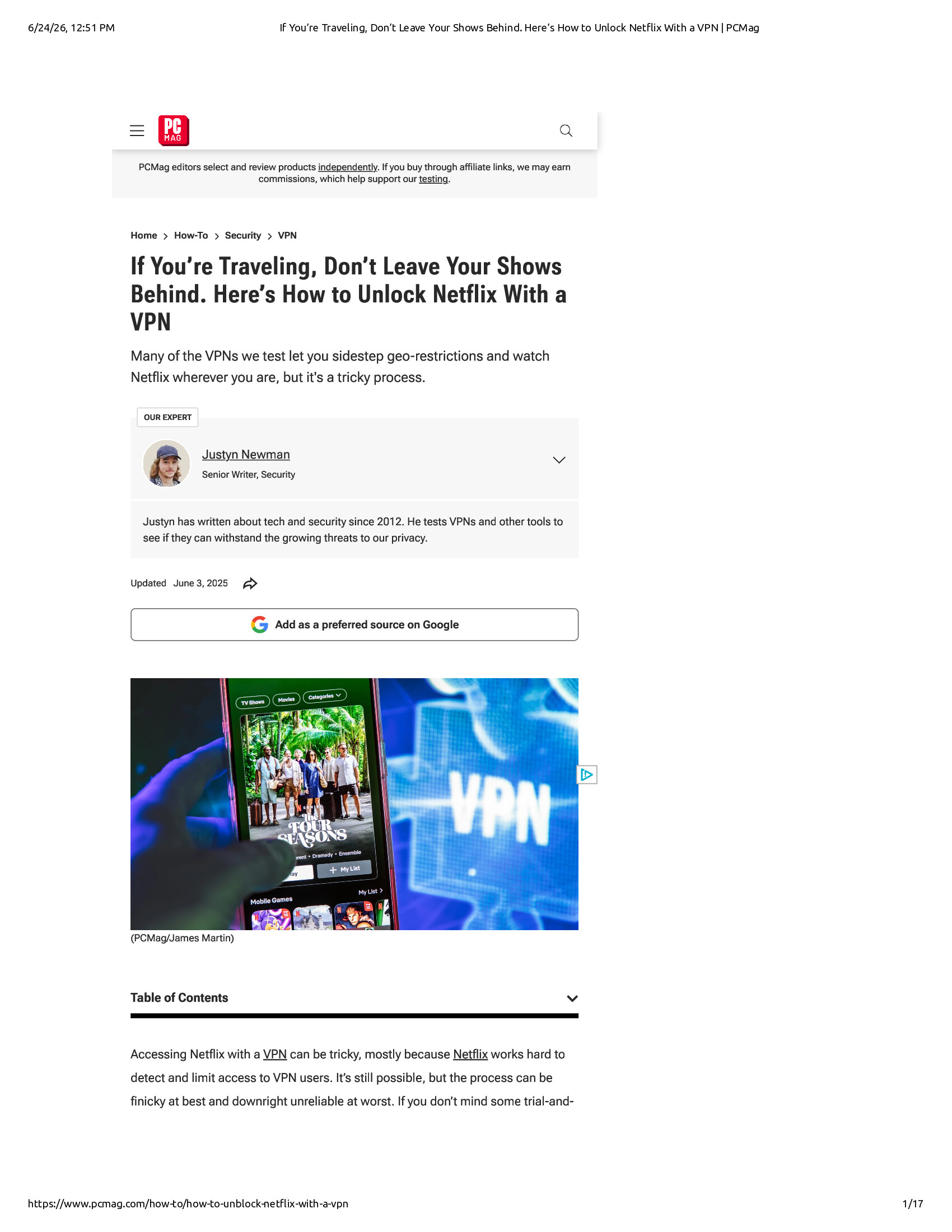 Native browser print preview