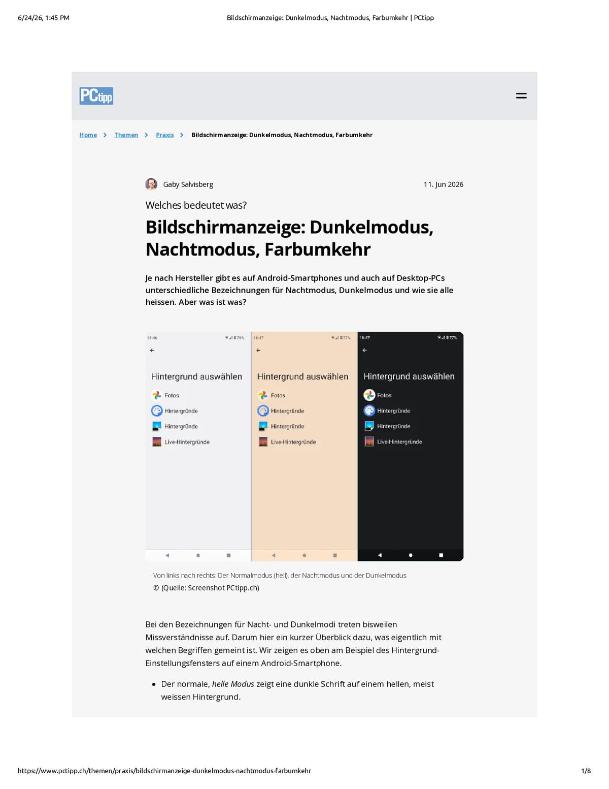 Native browser print preview