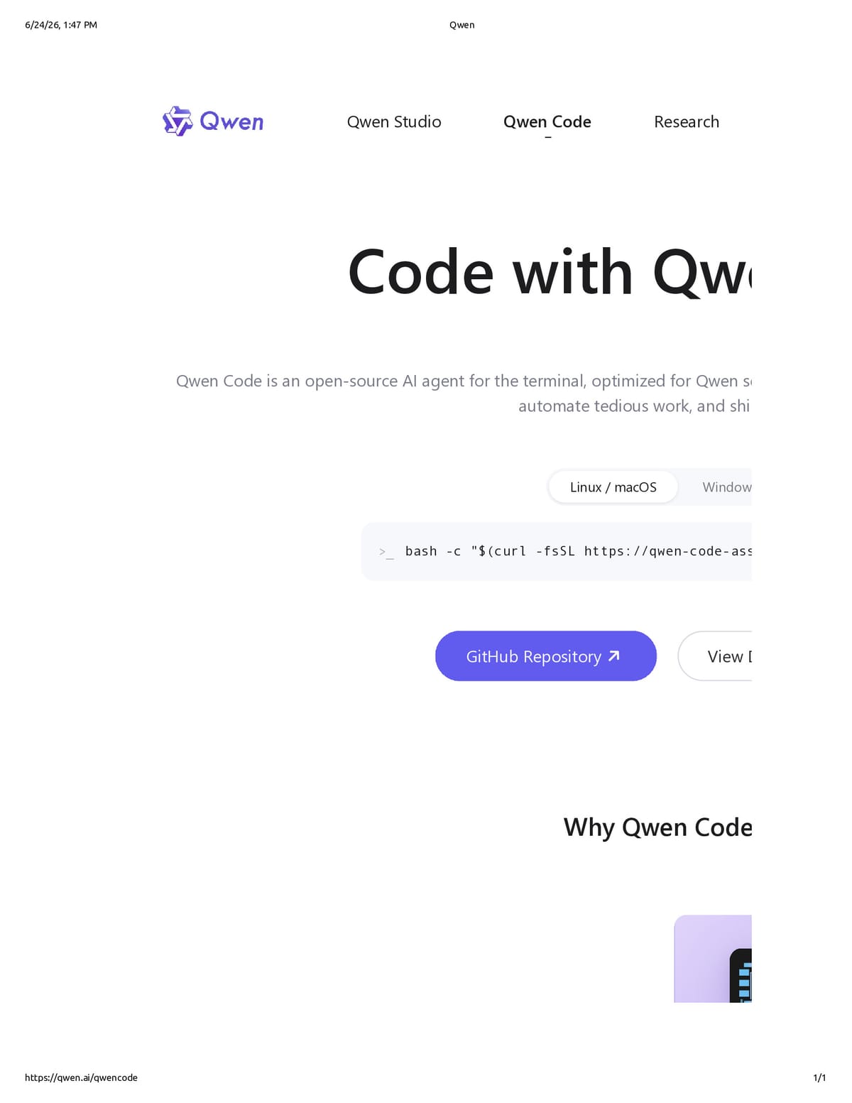 Native browser print preview