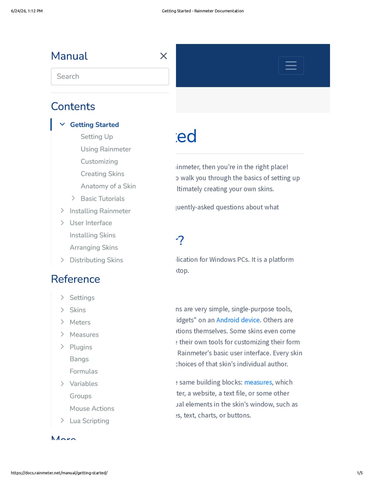 Native browser print preview