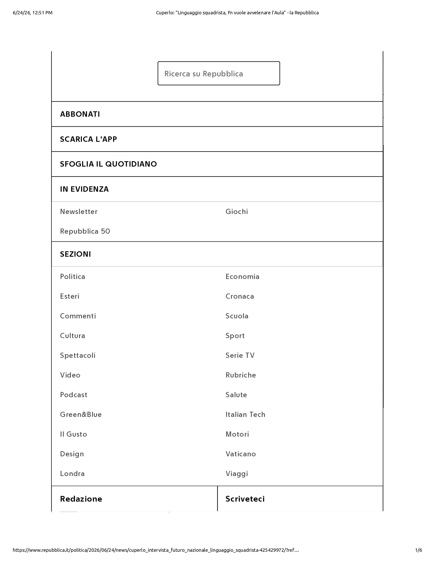 Native browser print preview