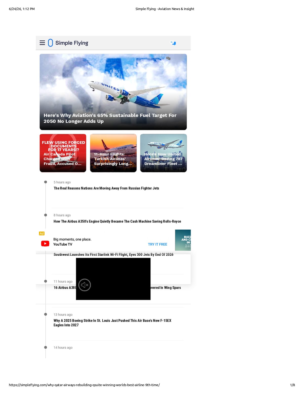 Native browser print preview