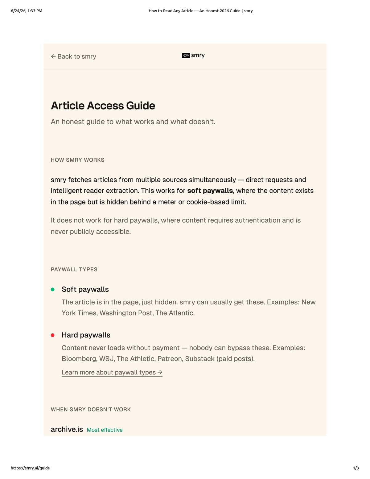 Native browser print preview