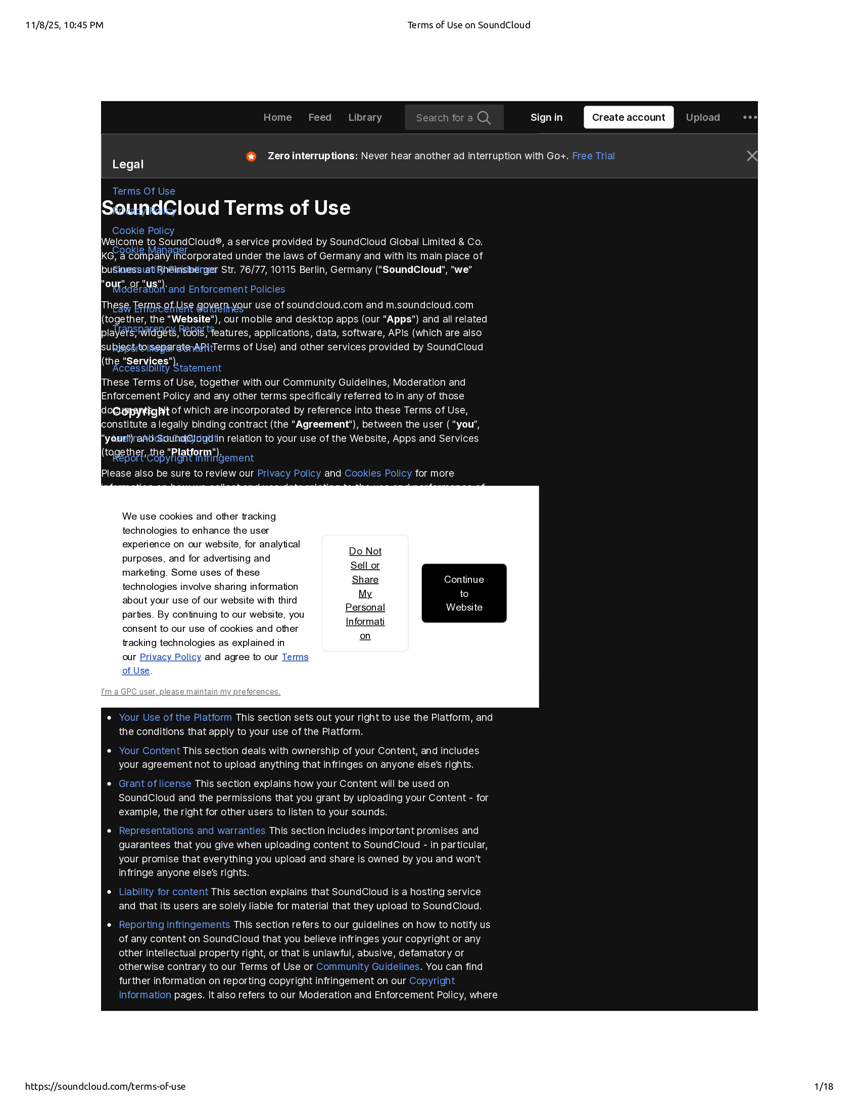 Native browser print preview