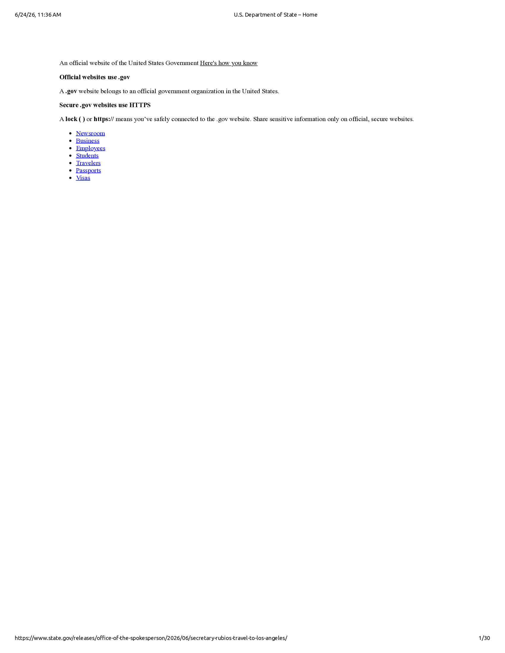 Native browser print preview