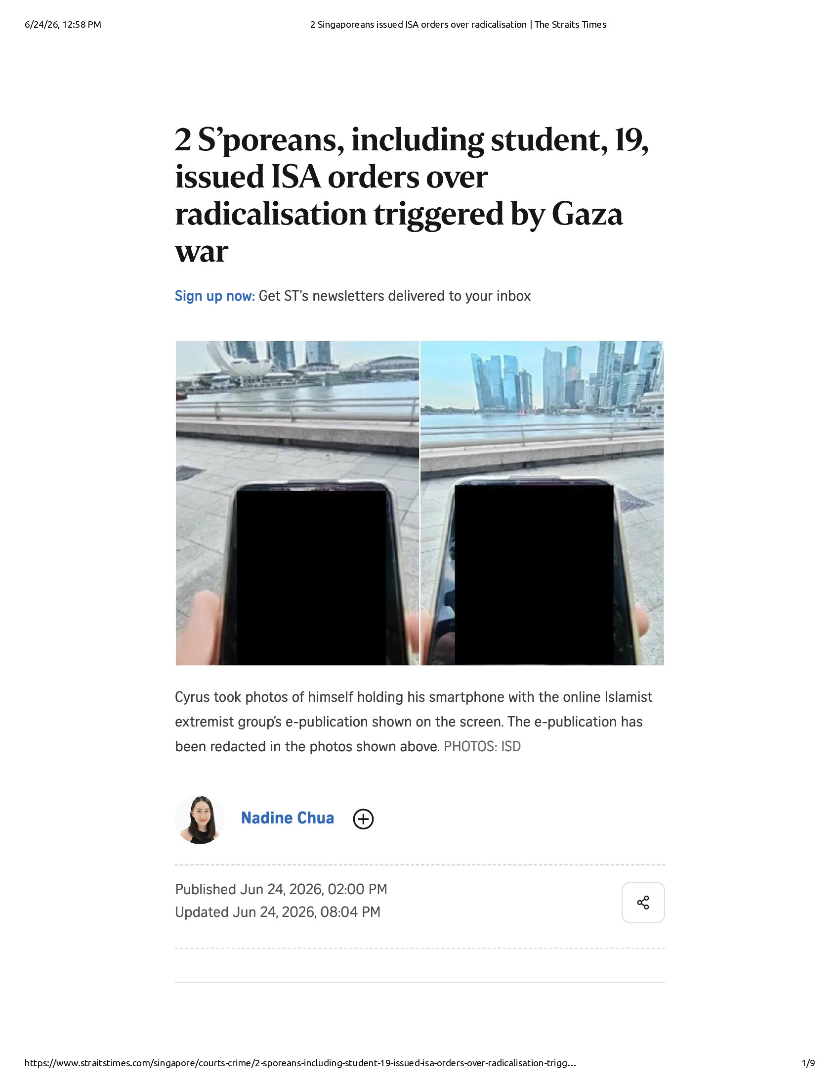 Native browser print preview