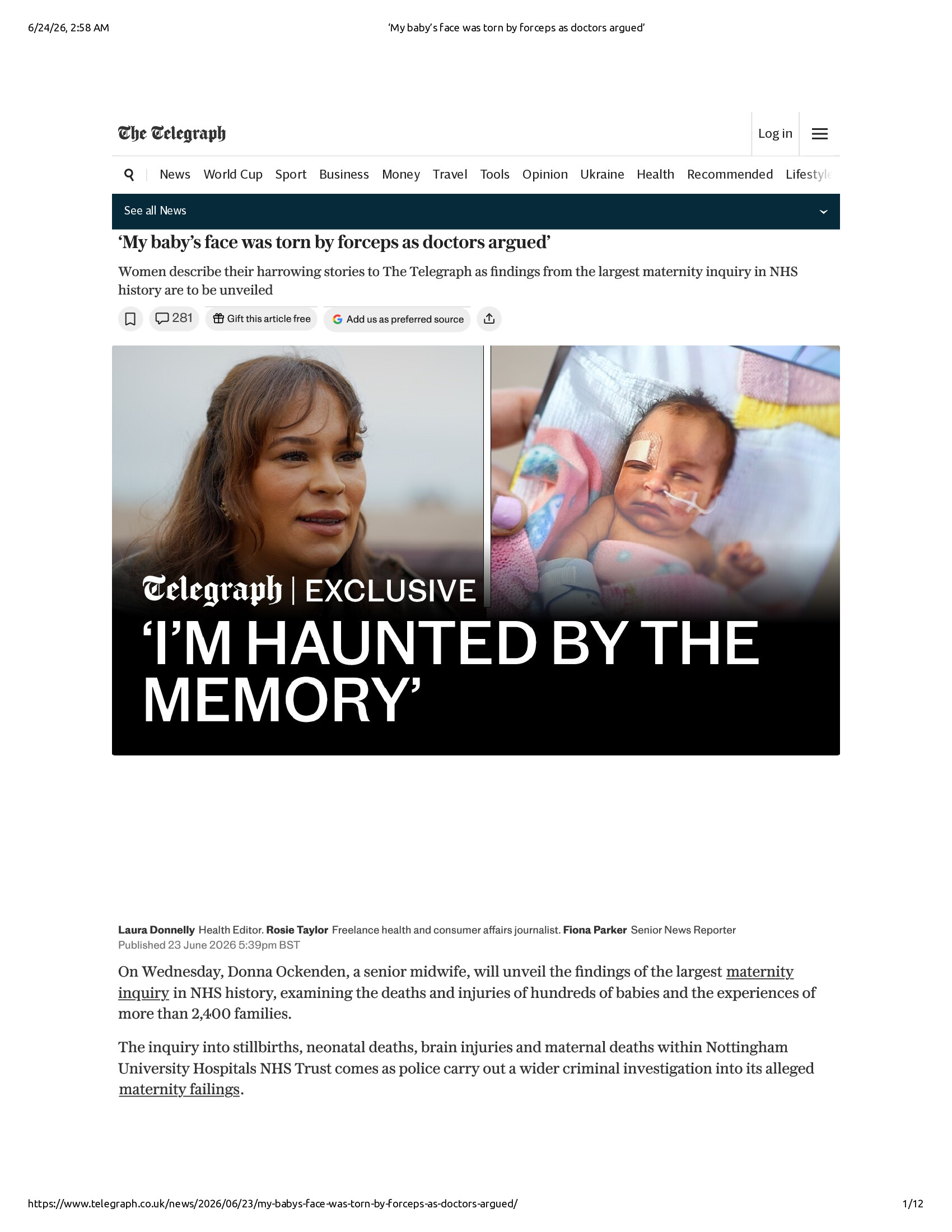 Native browser print preview