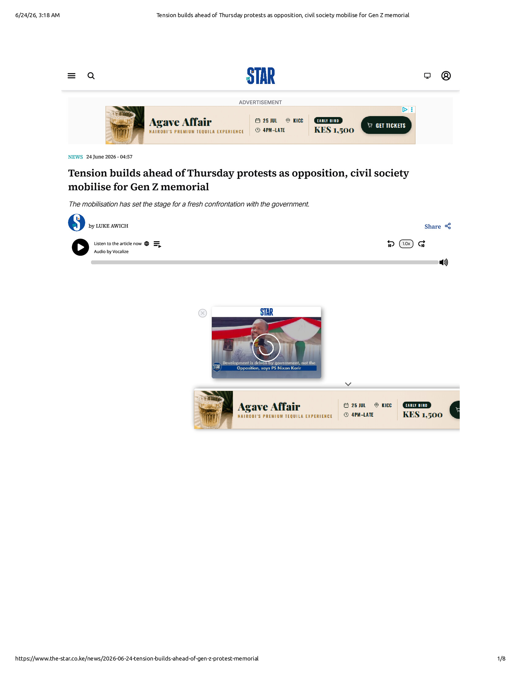 Native browser print preview