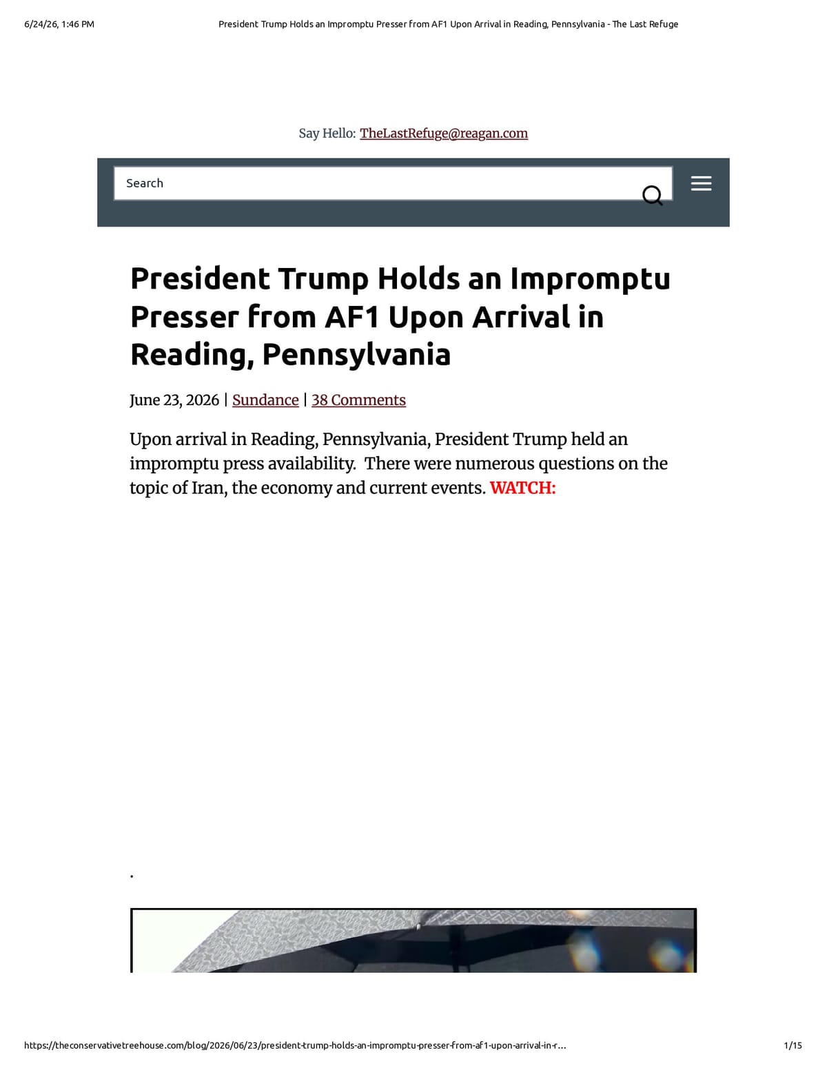 Native browser print preview