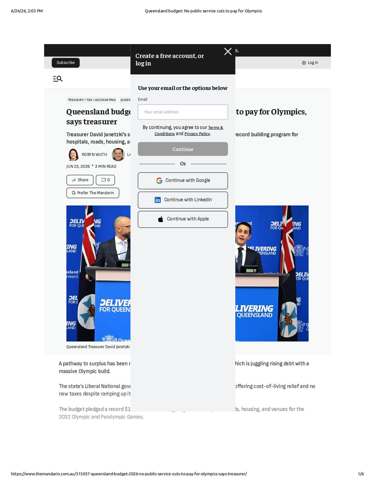 Native browser print preview