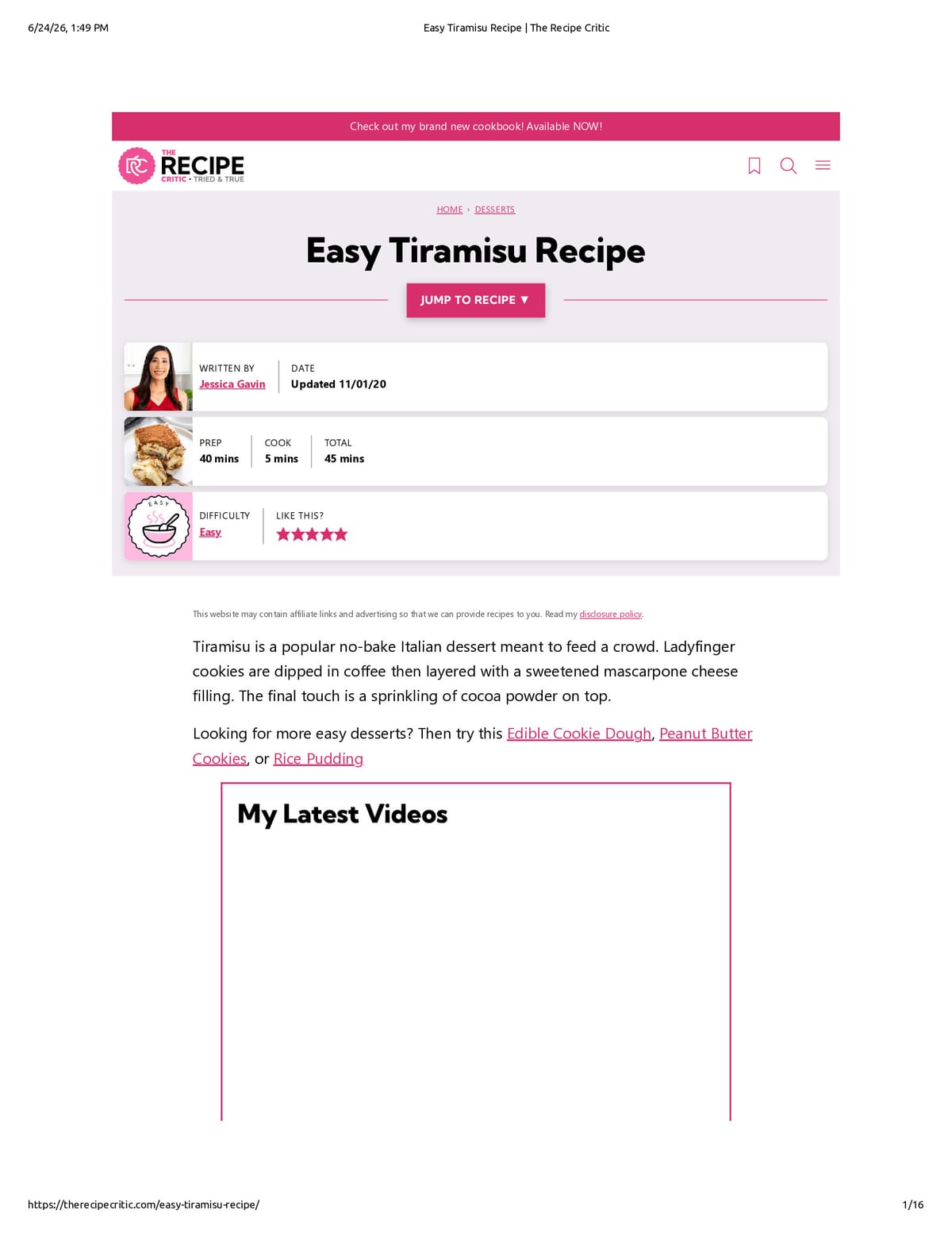 Native browser print preview