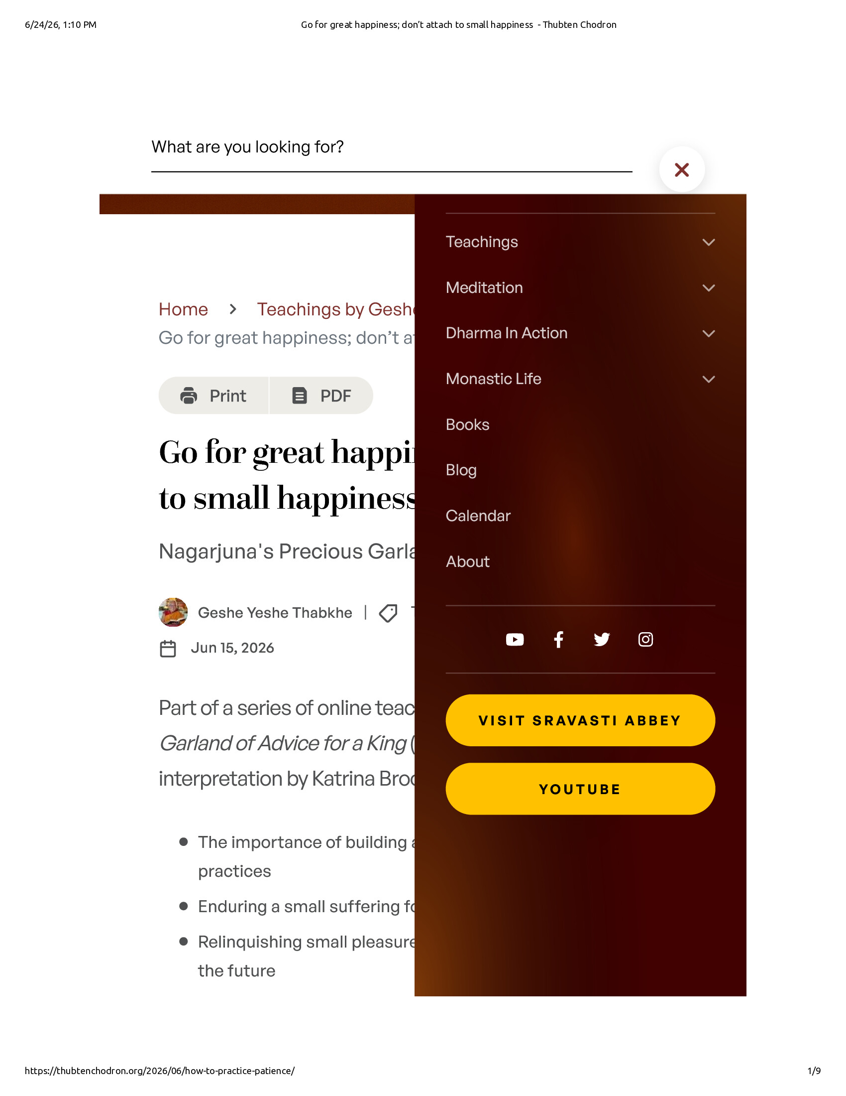 Native browser print preview