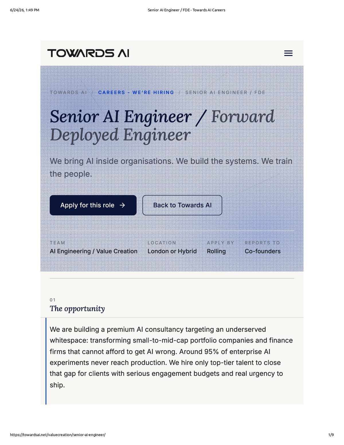Native browser print preview