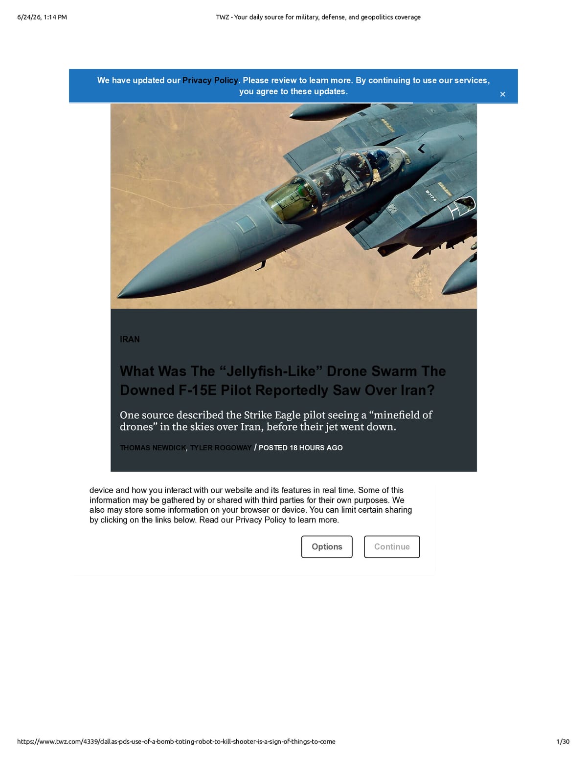 Native browser print preview
