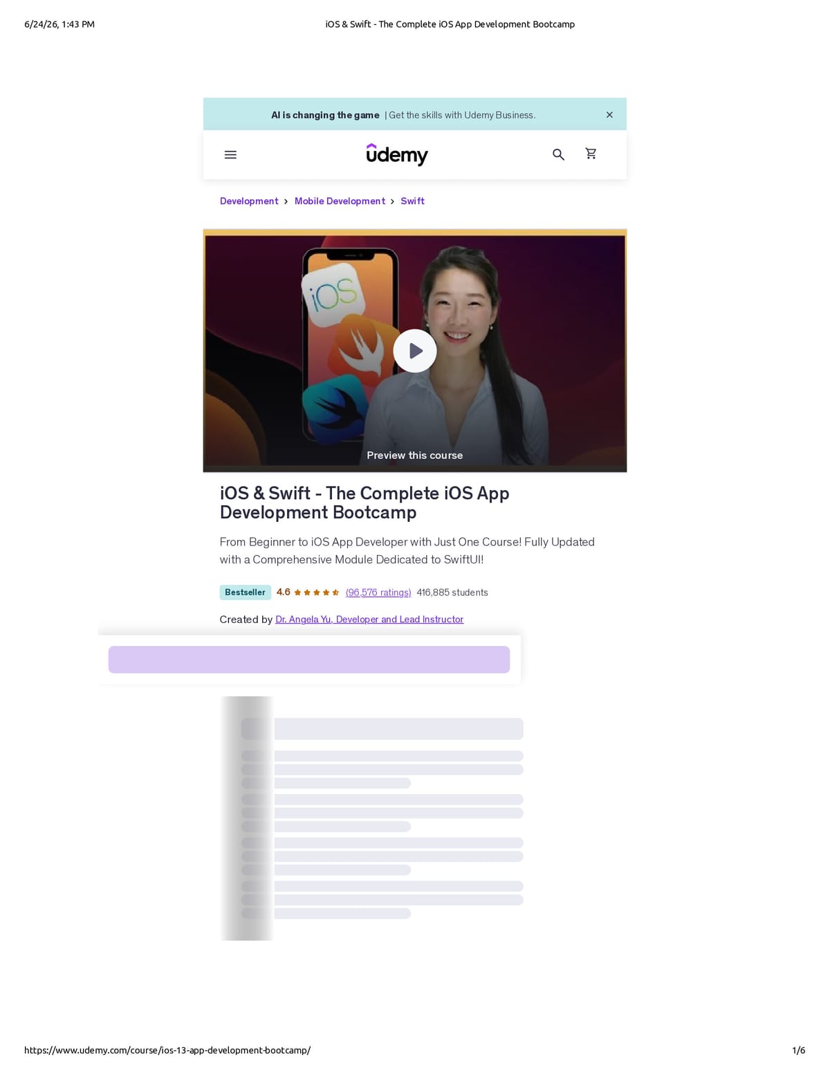 Native browser print preview