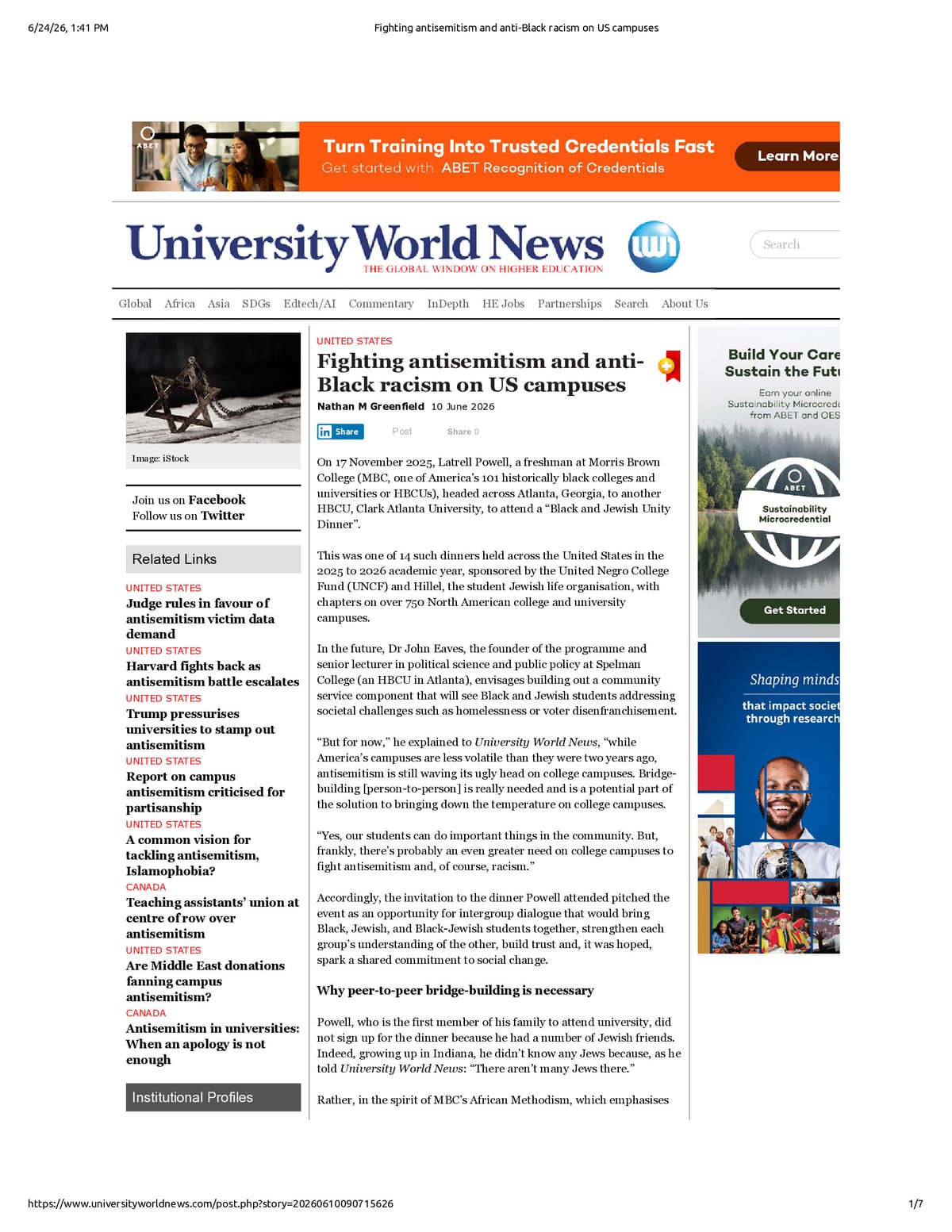 Native browser print preview