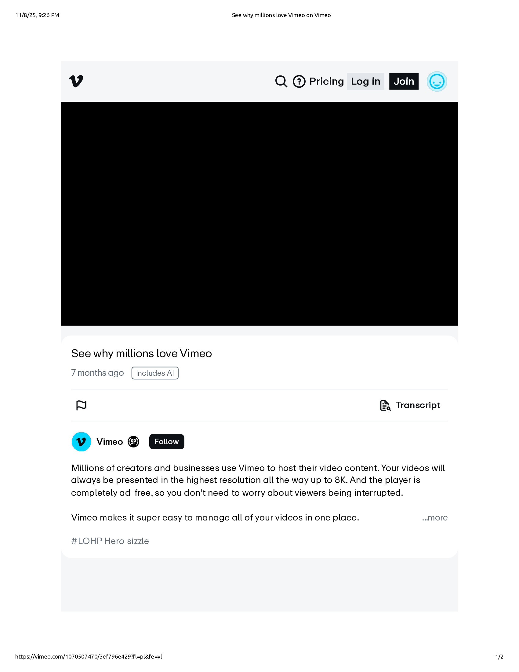 Native browser print preview