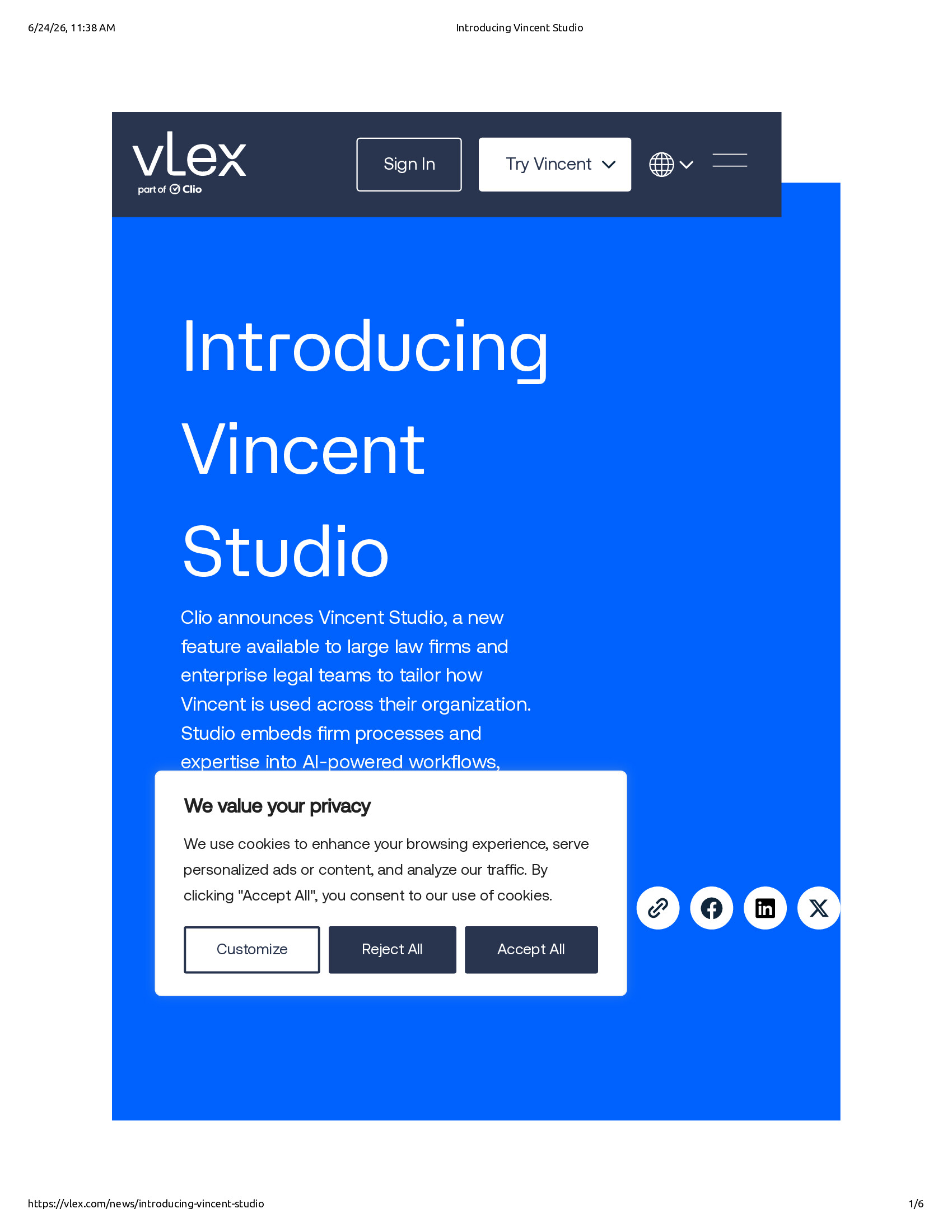 Native browser print preview