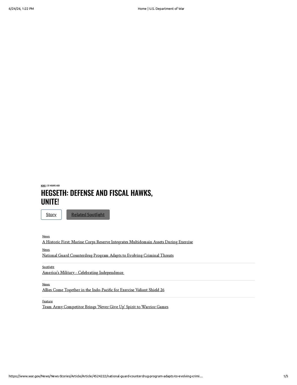 Native browser print preview
