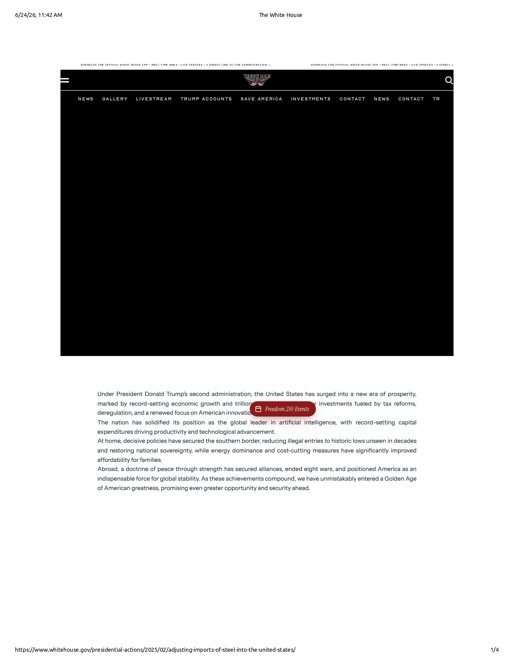 Native browser print preview