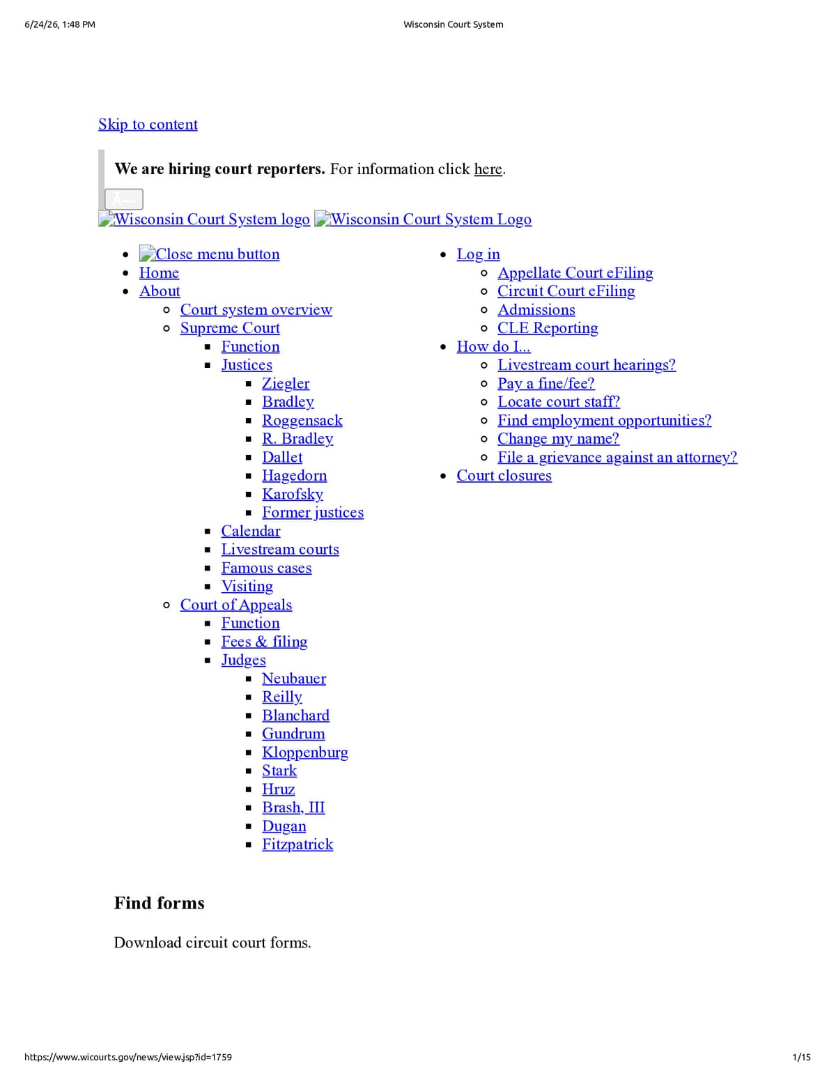 Native browser print preview