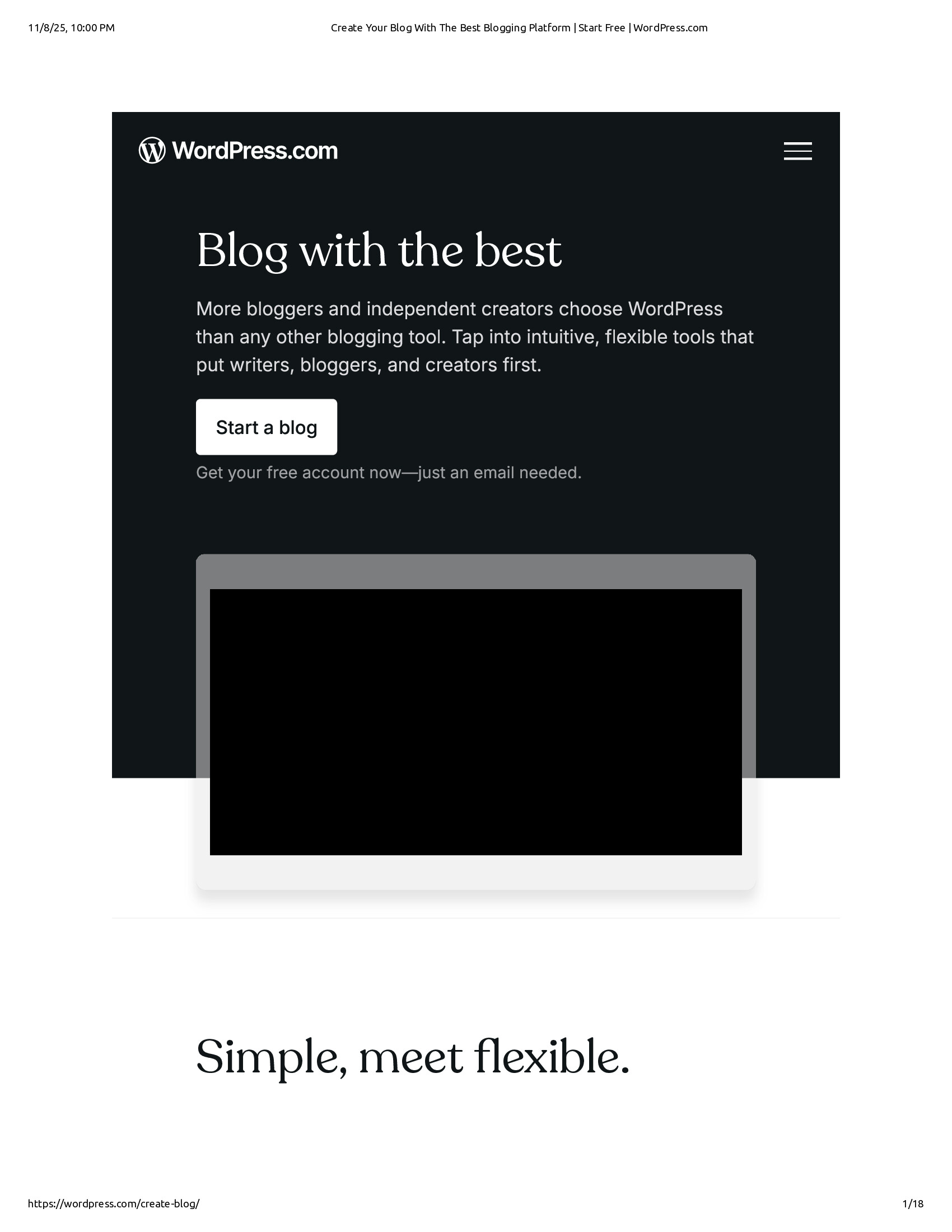 Native browser print preview