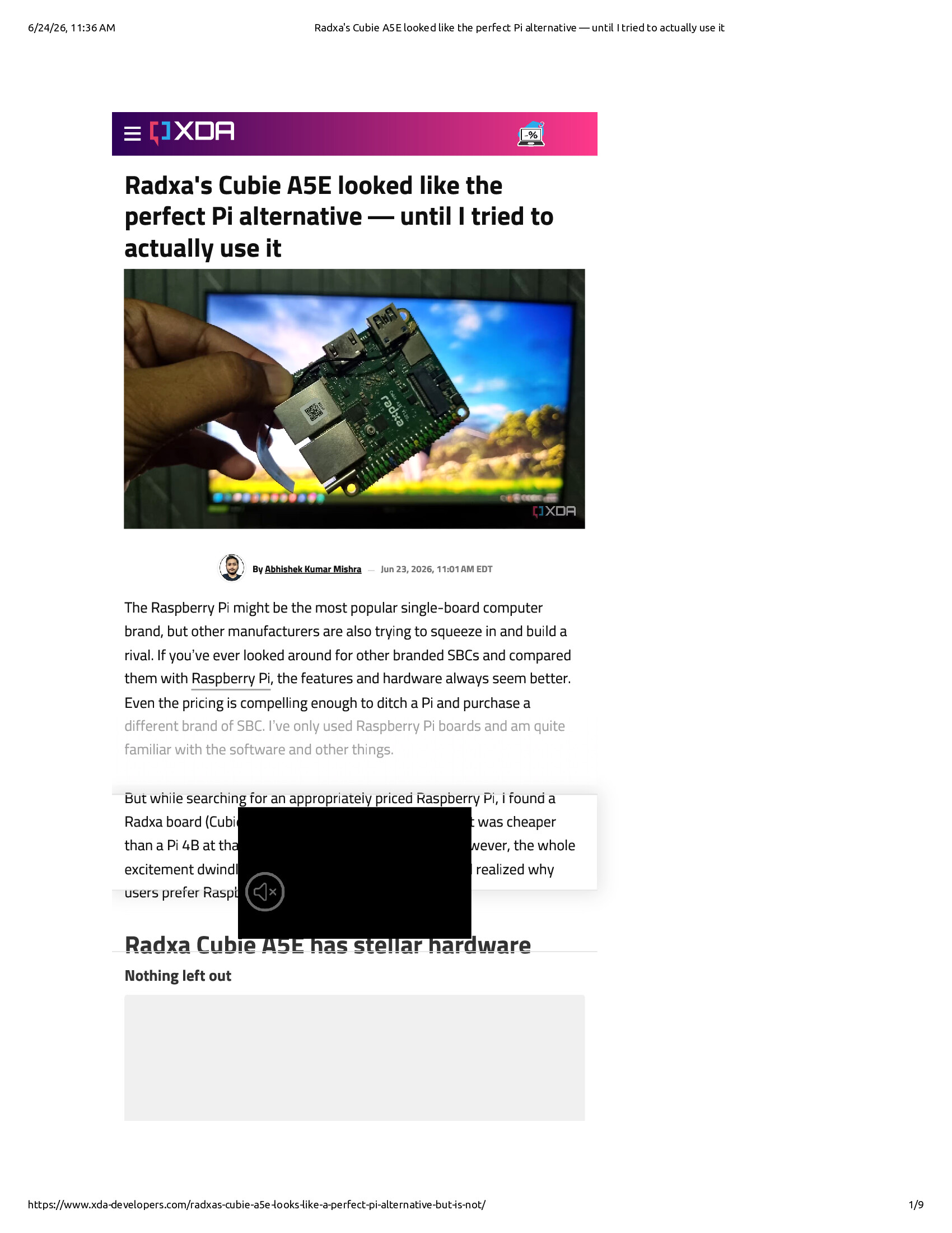 Native browser print preview