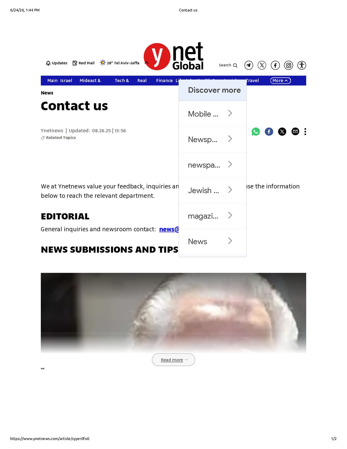 Native browser print preview