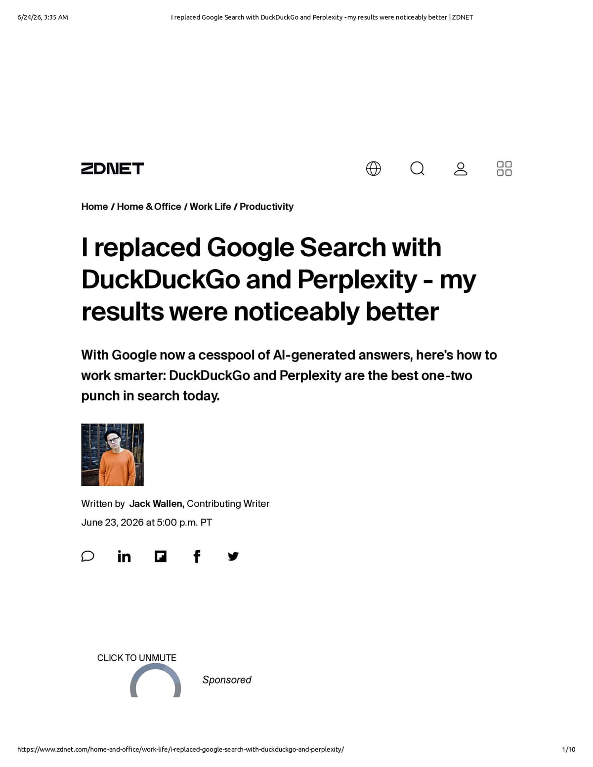 Native browser print preview