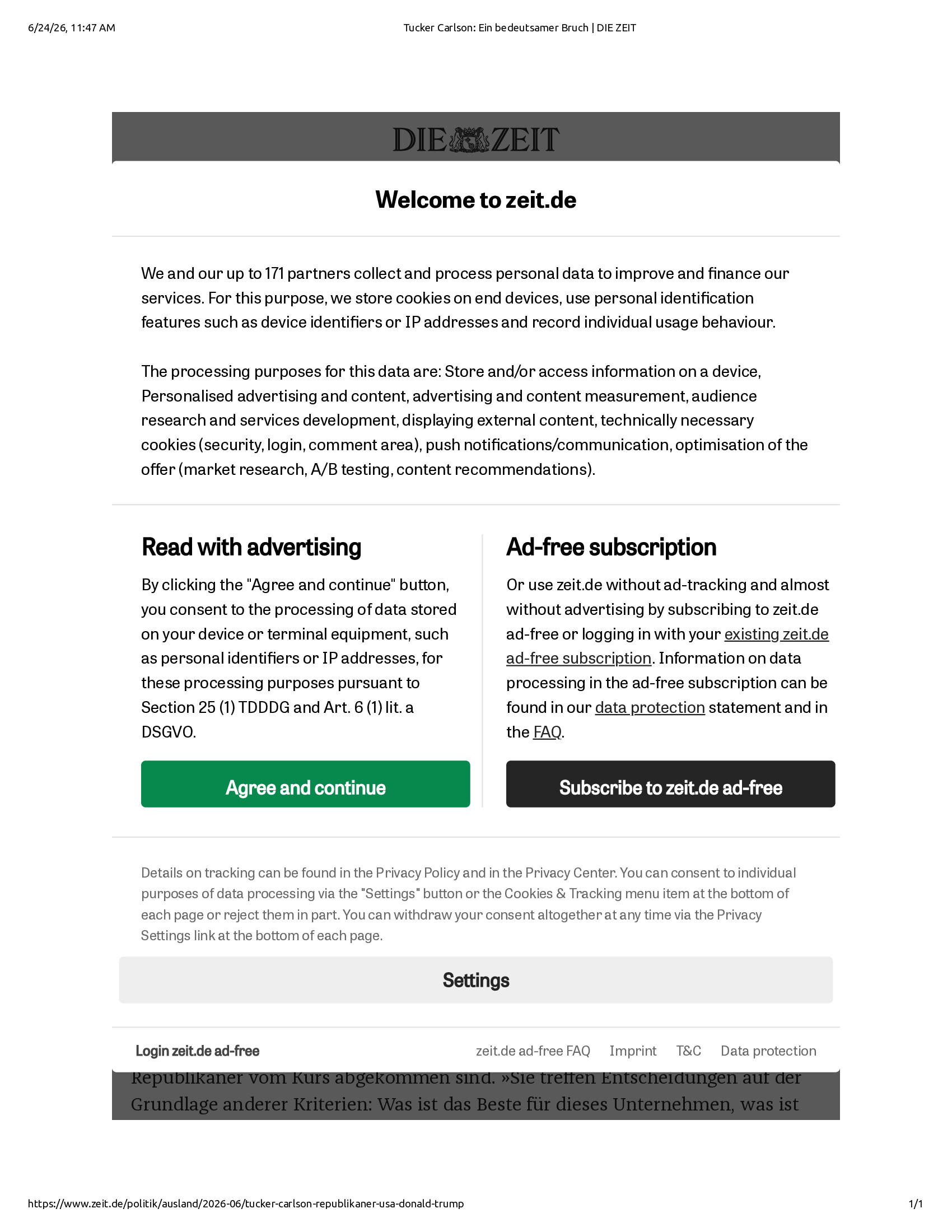 Native browser print preview