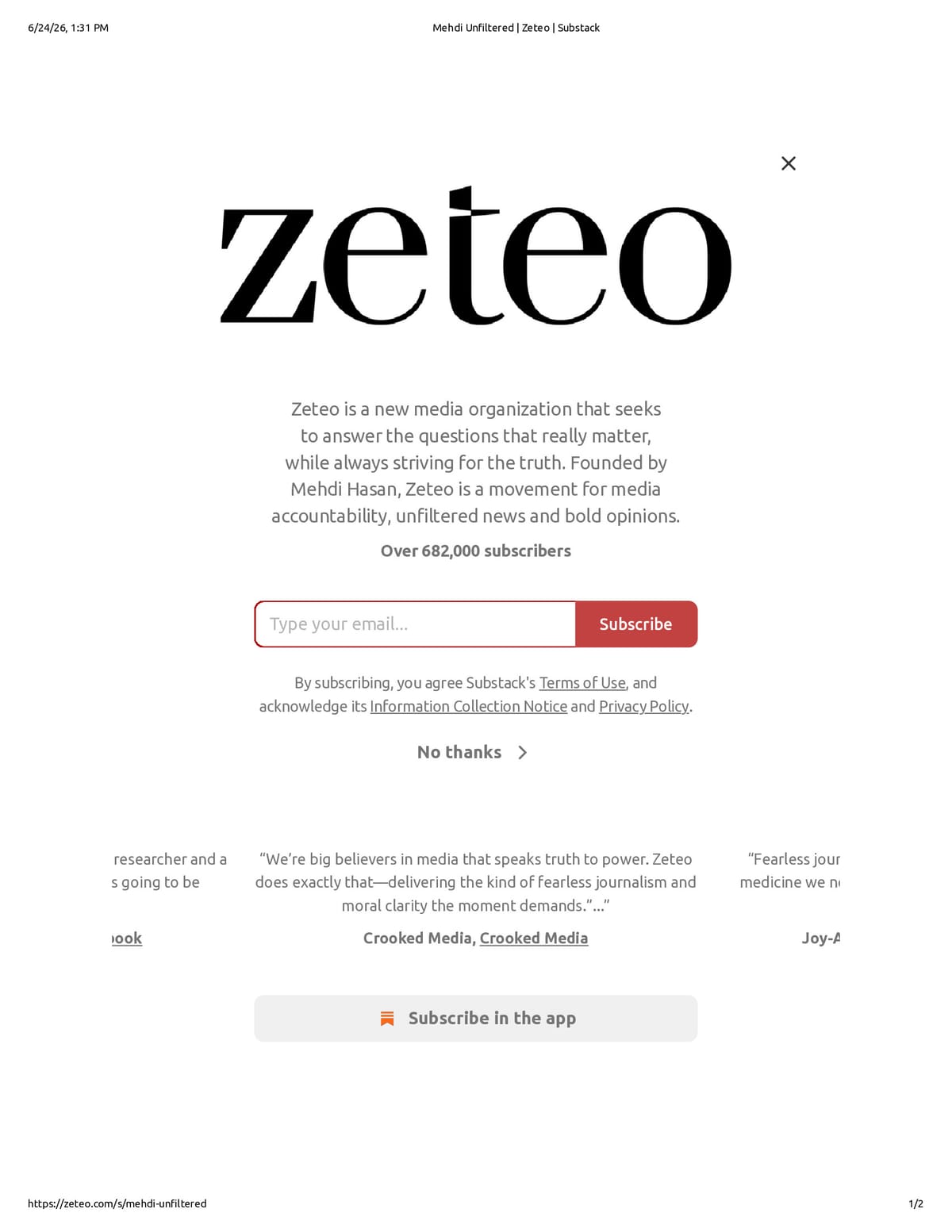 Native browser print preview