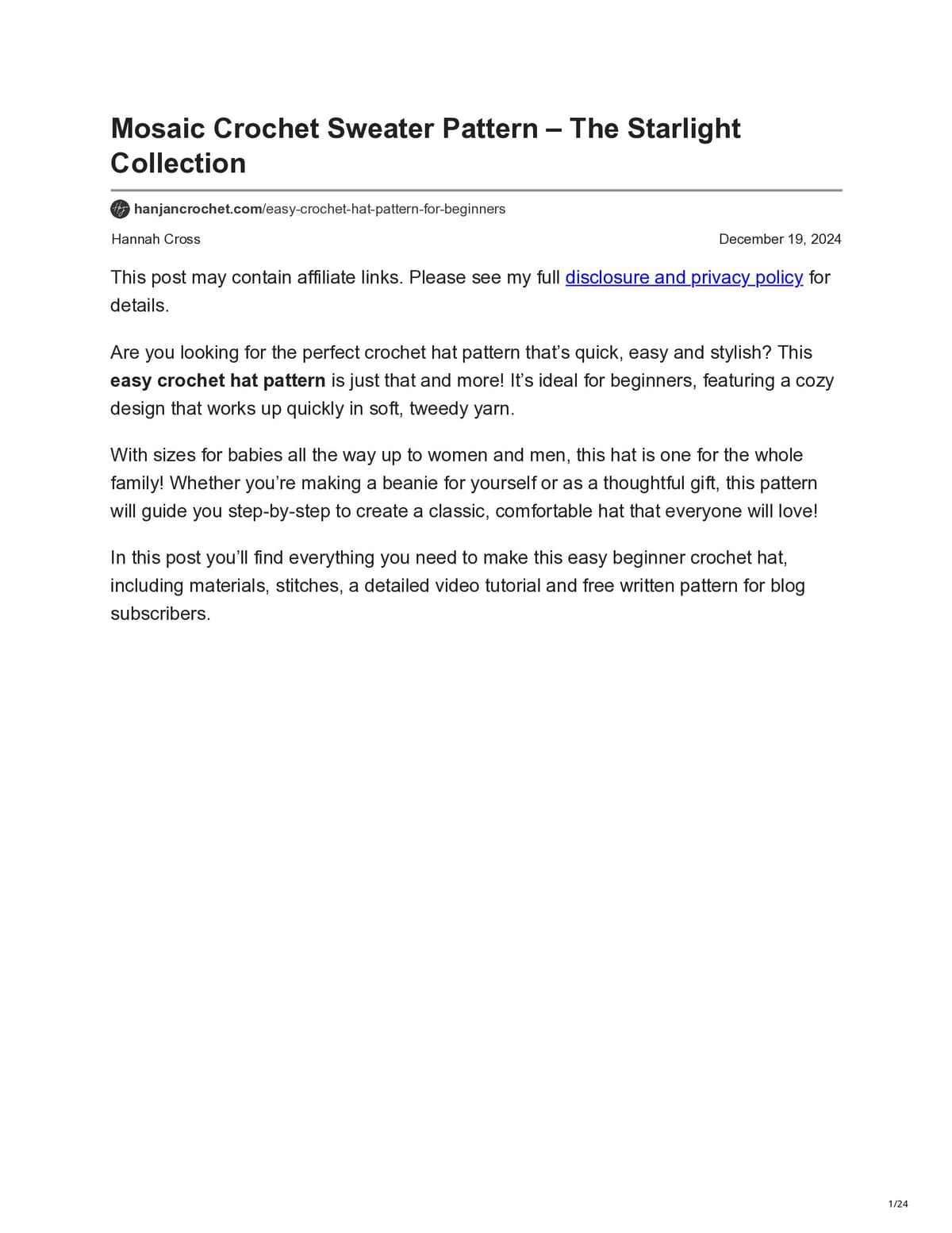 PrintFriendly preview